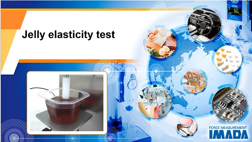 kiểm tra độ dai của thạch bằng thiết bị Imada