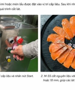 Asahi M-SS cắt cá tự động bằng nút Start