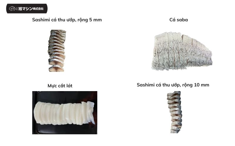 Ứng dụng của máy cắt lát cá sashimi Asahi M-SS