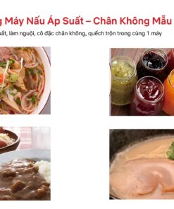 Ứng dụng máy nấu áp suất Shinagawa 60NQVP trong chế biến thực phẩm