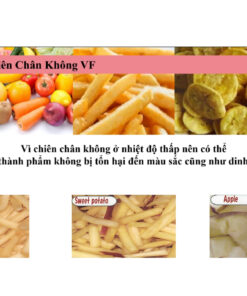 Ứng dụng máy chiên chân không Shinagawa VF Series cho rau củ và trái cây
