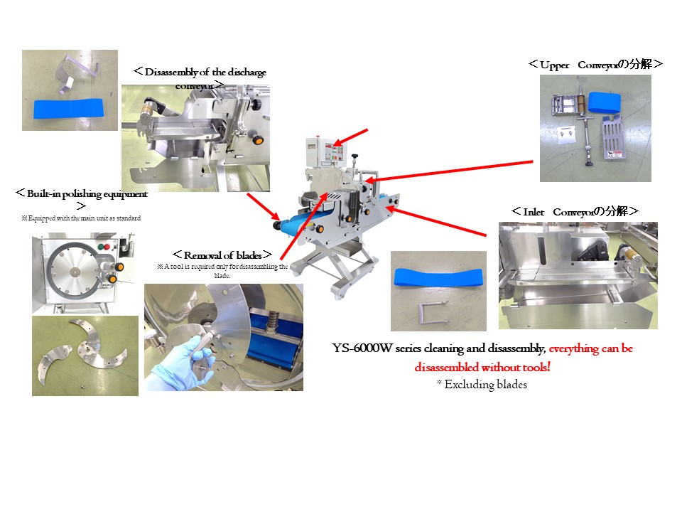 Easy cleaning of the Yoshiizumi YS-6000W