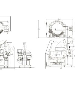 Flat Stir Fryer Machine AQ-F technical details and dimensions