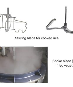 Flat Stir Fryer Machine with dual-motion mixing system